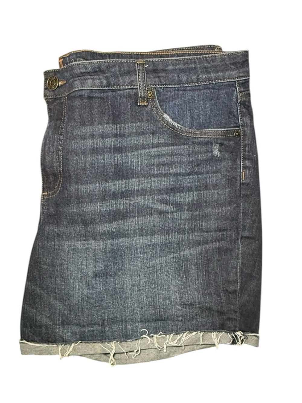 KUT From the Kloth Katy Boyfriend High Rise Shorts Dark Wash Size 20w